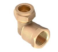 Paquete de codo paralelo de compresión hembra de 5-10 mm x 3/8 pulgadas (disponible en 8 mm, 10 mm, 12 mm, 15 mm, 22 mm, 28 mm, 35 mm, 42 mm, 54 mm, 3/20.3 cm, 1/5.1 cm, 3/10.2 cm, 3/10.2 cm, 3/10.2