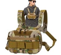 Paquete de cofre corriendo, bolsa de pecho - Oxford tela portátil corriendo la bolsa de cofre 20L - Gran abertura de maldito Mesh Fanny Pack multifuncional mochila de chaleco transpirable para ciclism