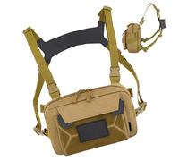 Paquete de cofre corriendo: bolsa deportiva compacta con bolsillos con cremallera, ajuste de hombro ajustable | Organizador seguro de cross-body, diseño de chaleco transpirable para teclas de teléfono