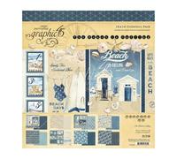 Paquete de colecci n Graphic 45 12x12: La playa te llama