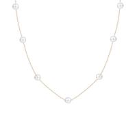 Paquete de collar de perlas para mujer, a la moda, con hebilla, amor, colgante, cadena de Internet, rojo, viento frío, suéter, cadena 9/11, Zinc, No es una piedra preciosa