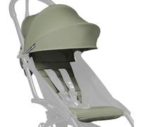 Paquete de color BABYZEN YOYO 6+, Oliva - Textil únicamente: cojín de asiento, capucha a juego y bolsillo trasero con cremallera. Requiere un marco YOYO2 (se vende por separado)