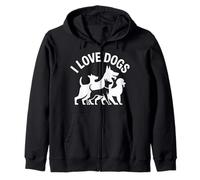 Paquete de compañeros caninos I Love Dogs Sudadera con Capucha