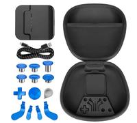 Paquete de componentes para mando inalámbrico Xbox Elite Series 2, incluye 1 funda de transporte, 1 cable de alimentación del controlador, 1 base, 4 palas, 2 DPads, 6 paletas, 1 herramienta, para Xbox