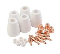 Paquete de consumibles de antorcha de plasma para PT-31 CT312 CUT40/50 JG-40 WSD LG40 con construcción y ajuste fiable
