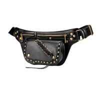 Paquete de correas de cintura - Estilo Steampunk Fanny Riñonera Unisex Riñonera Seguro Almacenamiento con Cremallera | Diseño Moderno Riñonera a Mano Libre para Viajes, Ciclismo, W