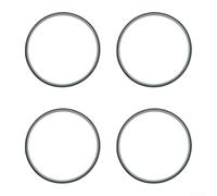 Paquete de cuatro anillos de sellado de silicona a prueba de fugas para botellas de 40 onzas, diseñados para un rendimiento constante (es transparente)