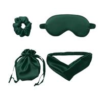 Paquete de cubrebocas para dormir con coletero para el pelo, juego de vendas para descansar, 4 unidades