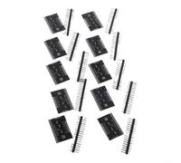 Paquete de diez módulos capacitivos del sensor táctil Mpr121 con doce electrodos y para la detección de proximidad para placas de desarrollo de teclado y proyectos interactivos, PCB negro