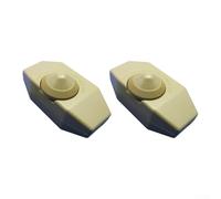 Paquete de dos reguladores giratorios de 220 V 2 A para bombillas LED y incandescentes, voltaje y temperatura ajustables, material ABS (bronce)