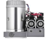 Paquete de energía hidráulica de solenoide de doble acción, 12V CC, gato con depósito de tanque de 4,5l, Compatible con herramienta de elevación de remolque de descarga