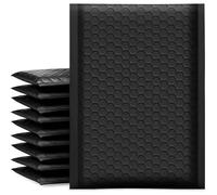 Paquete de entrega 100 Uds., sobres suministros for pequeñas empresas, paquetes envío, burbujas, bolsa embalaje, correo postal para Cosméticos(Black,15 * 18cm)
