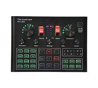 Paquete de equipo de podcast, Micrófono Bm 800, tarjeta de sonido, condensador de estudio profesional, micrófono inalámbrico for juegos USB, micrófono de Karaoke for PC y teléfono(V9XPRO Sound Card)