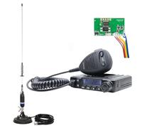 Paquete de estación de Radio CB CaraEscort HP 6550 con precisión instalada, ECH01 + Antena CB S75 con imán