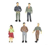 Paquete de figuras de pasajeros de plataforma ferroviaria modelo para juegos de tren a escala HO y creación realista de dioramas urbanos