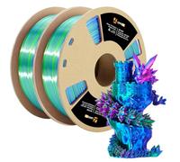 Paquete de filamentos para impresora 3D, 2 carretes rojo-azul-verde, 2 carretes