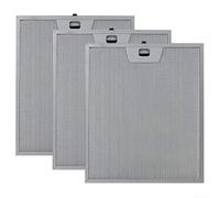 Paquete de filtros de grasa de aluminio para campana extractora, 3 piezas, 300 x 250 mm, diseñado para cumplir con los requisitos dimensionales estándar para unidades del mercado estadounidense
