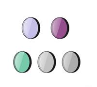 Paquete de filtros múltiples para DJI Action 6 que incluye filtros CPL, UV, ND8, ND16, ND32 y ND64 para uso profesional en exteriores (juego de 5 piezas)