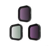 Paquete de filtros ND compatibles con GoPro ND8 ND16 ND32 ND64 CPL UV para Hero 12 11 10 9 8 7 compatible con desenfoque de movimiento cinematográfico y mejora (3 en 1)
