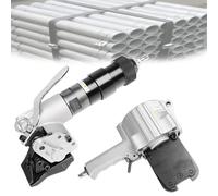 Paquete de flejadora neumática con tensor y cortador para embalaje de metal resistente y barras de refuerzo