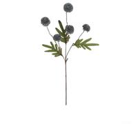Paquete de flores artificiales de seda sintética que incluye 6 dientes de león en otoño y mini crisantemos para centros de mesa elegantes y decoraciones de bricolaje (azul)
