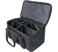 Paquete de focos Par Led, 40 x 20 x 23,5 cm, con acolchado y separadores. Luces de escenario RGB a pilas, focos LED PAR, luces de discoteca, luces de fiesta, ideales para DJ