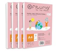 Paquete de folios A4 de 100gr con 1000 Hojas Blancas, Papel Multifuncional para Uso Escolar y Entornos Laborales. Ideal con impresoras láser, de inyección o fotocopiadoras - Ofituria