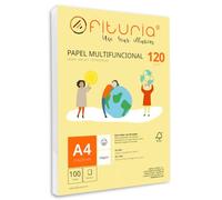 Paquete de folios A4 de 120gr con 100 Hojas Blancas, Papel Multifuncional para Uso Escolar y Entornos Laborales. Ideal con impresoras láser, de inyección o fotocopiadoras - Ofituria