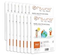 Paquete de folios A4 de 80gr con 4000 Hojas Blancas, Papel Multifuncional para Uso Escolar y Entornos Laborales. Ideal con impresoras láser, de inyección o fotocopiadoras - Ofituria (A4, 4000h)