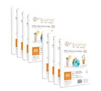 Paquete de folios A5 de 80gr con 2500 Hojas Blancas, Papel Multifuncional para Uso Escolar y Entornos Laborales. Ideal con impresoras láser, de inyección o fotocopiadoras - Ofituria