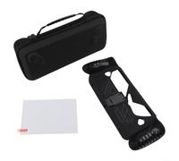 Paquete de funda para rog X con protector de pantalla - para TPU Bumper Cover Anti-Scratch Hard Shell Bolsa de almacenamiento Set Recortes precisos Equipo de juego de viaje (blanco)
