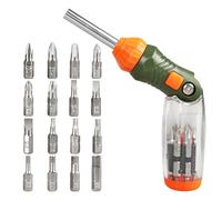 Paquete de girador de pernos con manivela, colección de sujetadores giratorios móviles, punta de alcance ranurada, agarre giratorio Iron Force, instrumento de mantenimiento técnico