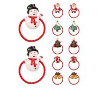 Paquete de gomas de pelo de Navidad para niñas, 12 unidades, gomas elásticas para el pelo, multiusos, para niñas, accesorios para el pelo para enamorados