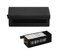 Paquete de gran capacidad portátil para DVD, bolsa de almacenamiento de tela no tejida para el hogar, tapa con accesorios, oficina, coche, DVD, cajas de almacenamiento de DVD, organizador de vídeo