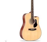 Paquete De Guitarra Acústica Cutaway De 41 Pulgadas Para Principiantes, Kit Básico Completo Con Funda, Cuerdas, Correa, Para Amantes De La Música Principiantes(Natural)