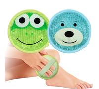 Paquete de hielo Big Kids Boo Boo, 2 paquetes de lindas cuentas de gel frío-calor para plumas infantiles, alivio del dolor, dientes de sabiduría, primeros auxilios y cuello, cabeza, brazos, piernas