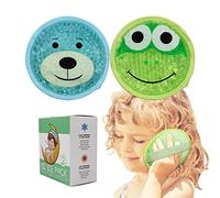 Paquete de hielo Big Kids Boo Boo, 2 paquetes de lindas cuentas de gel frío-calor para plumas infantiles, alivio del dolor, dientes de sabiduría, primeros auxilios y cuello, cabeza, brazos, piernas