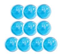 Paquete de hielo de gel azul de 10 piezas, paquete de hielo reutilizable, mini paquete de hielo, paquete de hielo instantáneo, compresa fría y caliente para ojos, frente, piernas y más