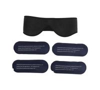 Paquete de hielo facial profesional reutilizable, compresa fría y caliente para mandíbula, mentón, cirugía, alivio de la fatiga muscular facial, ligero y portátil, material de (Negro)