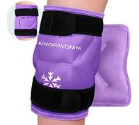 Paquete de hielo XXL para rodilla que envuelve toda la rodilla después de la cirugía, paquete de hielo de gel reutilizable para lesiones de rodilla, paquete de hielo grande para aliviar el dolor,