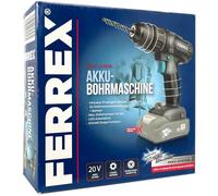 Paquete de inicio de taladradora de batería Ferrex 20 V (sin BATERÍA)