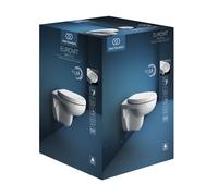 Paquete de inodoro de descarga empotrada Ideal Standard Eurovit, sin reborde de descarga, blanco, K881201