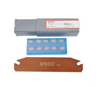 Paquete de inserción de corte de carburo SP300 con soporte de corte de ranura SPB332 SPB32-3 para procesos industriales de torneado y ranurado CNC