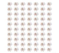 Paquete de interruptores mecánicos de teclado para juegos que incluye 70 interruptores lineales táctiles de 5 pines con diseño de pulsación de tecla suave y carcasa transparente para una difusión