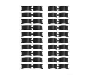 Paquete de juntas de goma para manillar de bicicleta, 20 unidades, compatible con tamaños de manillar de 22.2 25.4 31.8 mm para estabilizar accesorios de ciclismo