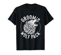 Paquete de lobos del novio para padrinos de boda despedida de soltero antes de la boda Camiseta