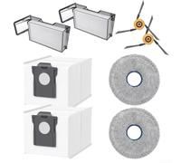 Paquete de mantenimiento premium para Dreame X60 Max Ultra Complete X60 Ultra Robot Aspirador con filtros, trapeadores, bolsas de polvo, cepillos laterales (A)