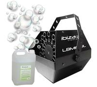 Paquete de máquina de burbujas con batería recargable Ibiza Light LBM10BAT-BL - Bidón líquido para burbujas de 5 litros - Boda Bautismo infantil