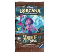 Paquete De Mejora Disney Lorcana Azurita Mar Inglés - 12 Tarjetas Coleccionables