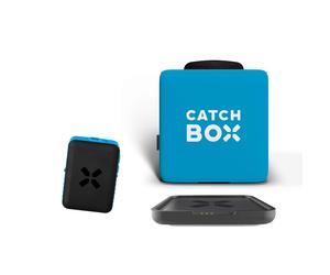 Paquete de micrófono de conferencia, micrófono de presentación y cargador inalámbrico Catchbox Plus